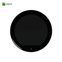 Présentoir de moto rond de 3,6 pouces | Couverture trempée 2D